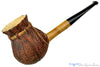 Blue Room Briars is proud to present this Alexa Pipe Olive Wood Carved Tobacco Pouch