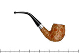 Blue Room Briars is proud to present this Imported Briar Bent Carved Billiard (6mm Filter) with Aluminum Estate Pipe