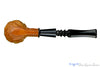 Blue Room Briars is proud to present this London Stud Carved Apple with Meerschaum Lining Sitter with Military Mount Estate Pipe