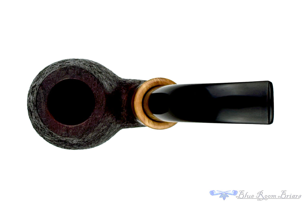 Blue Room Briars is proud to present this Thomas James Pipe Large Sandblast Oom Paul Sitter with French Boxwood