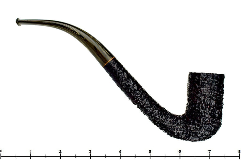 Blue Room Briars is proud to present this Max Capps Pipe Bent Bore Ring Blast Billiard with Brindle