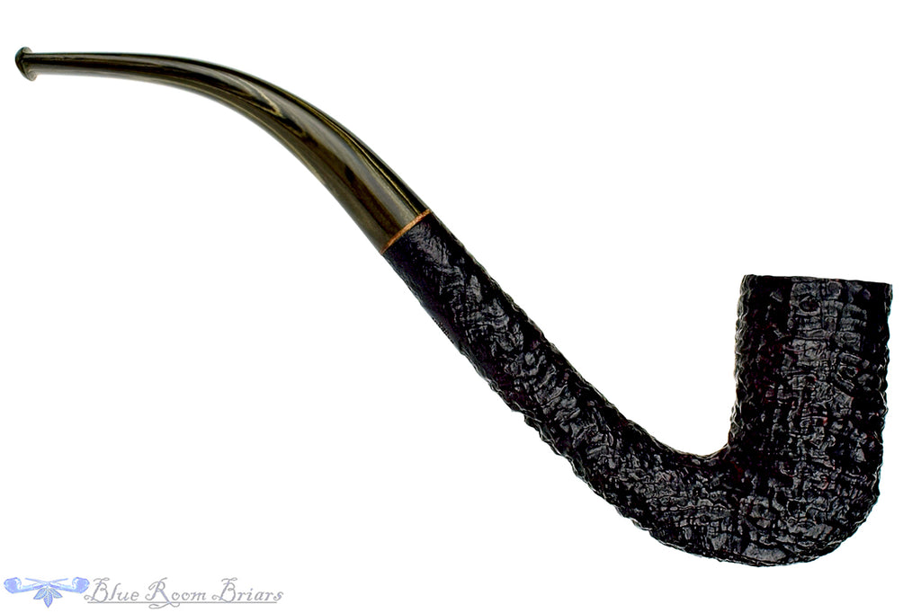 Blue Room Briars is proud to present this Max Capps Pipe Bent Bore Ring Blast Billiard with Brindle