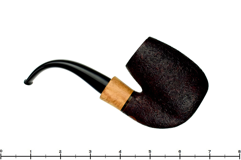 Blue Room Briars is proud to present this Thomas James Pipe Large Sandblast Oom Paul Sitter with French Boxwood