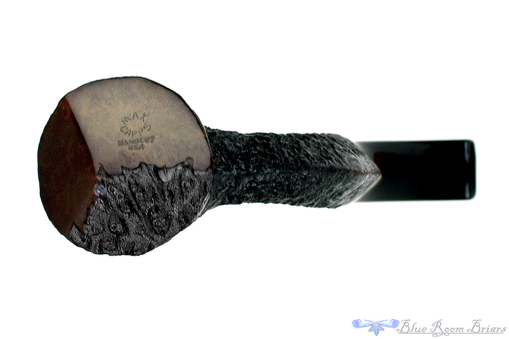 Blue Room Briars is proud to present this Max Capps Pipe Bent Bore Ring Blast Sitter with Plateau and Vintage Redwood