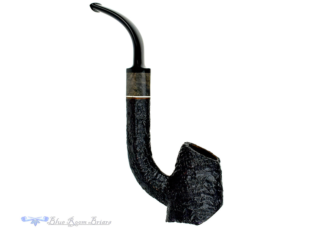 Blue Room Briars is proud to present this Max Capps Pipe Bent Bore Ring Blast Sitter with Plateau and Vintage Redwood