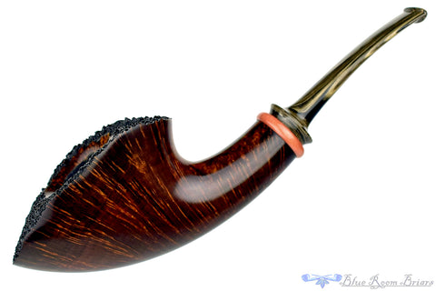 Jesse Jones Pipe Freehand Whiptail with Palm Wood and Military Mount