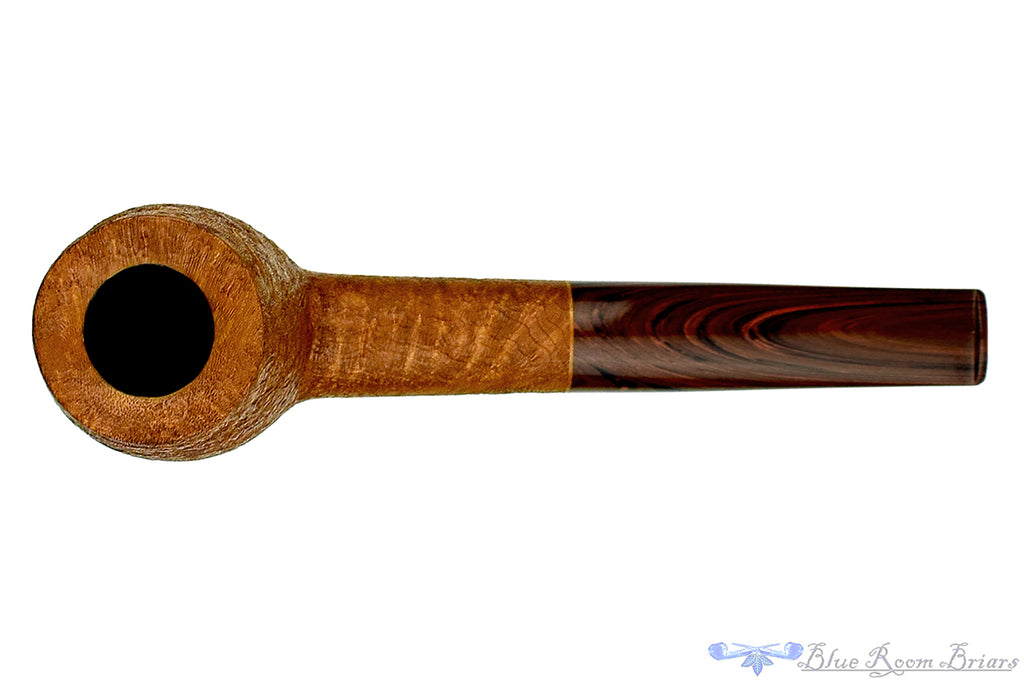 Blue Room Briars is proud to present this Thomas James Pipe Extra Large Tan Blast Billiard with Cumberland