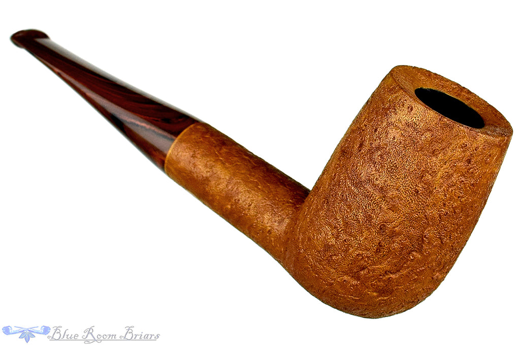 Blue Room Briars is proud to present this Thomas James Pipe Extra Large Tan Blast Billiard with Cumberland