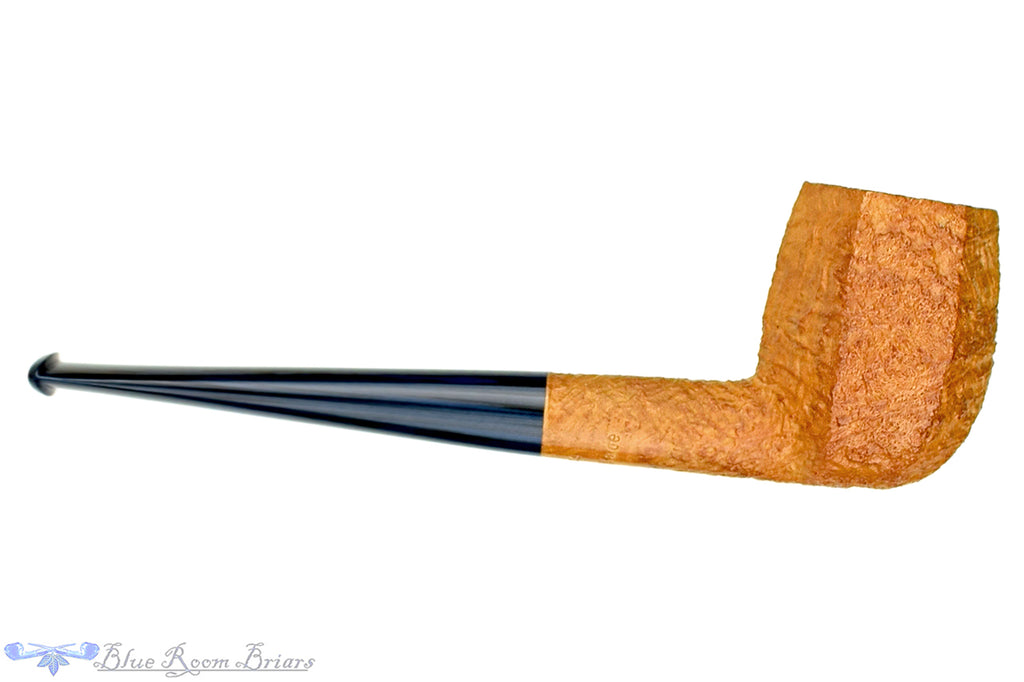 Blue Room Briars is proud to present this Jesse Jones Pipe Tan Blast Panel Billiard with Blue Brindle
