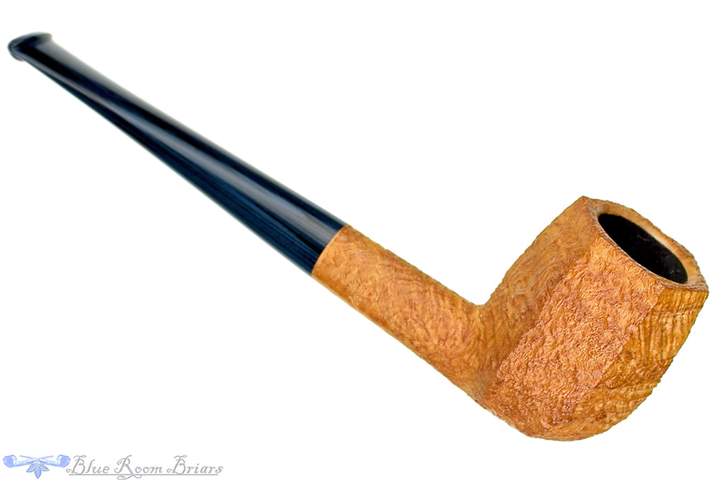 Blue Room Briars is proud to present this Jesse Jones Pipe Tan Blast Panel Billiard with Blue Brindle
