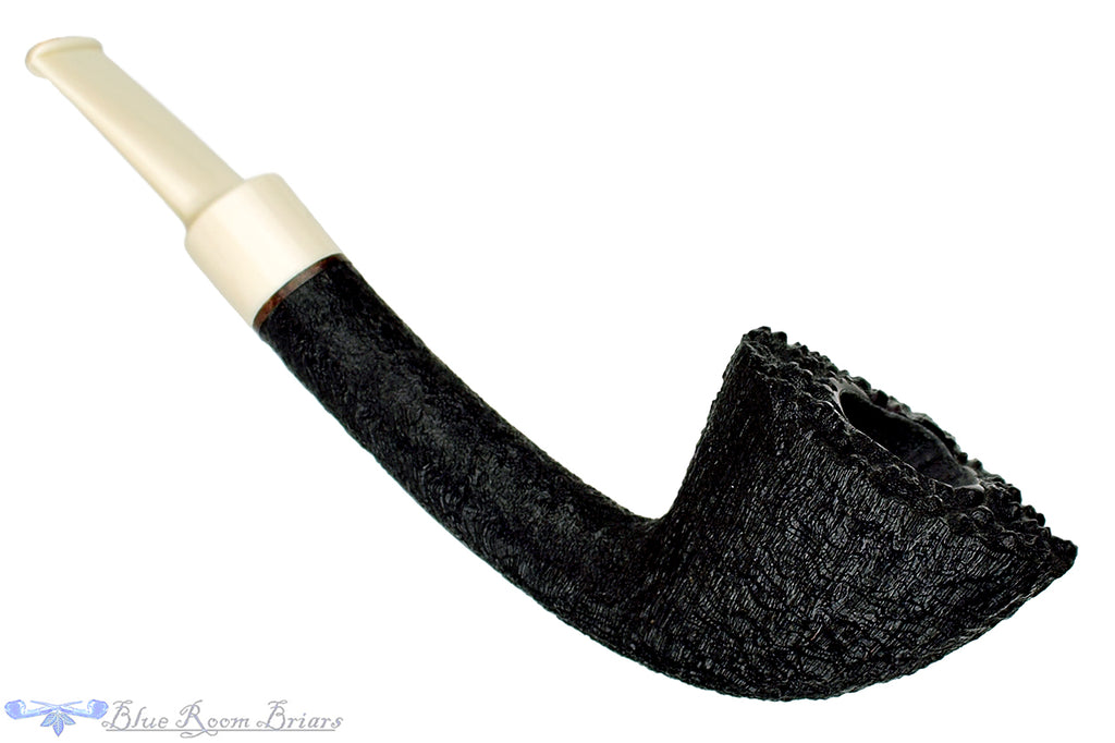 Blue Room Briars is proud to present this Bill Shalosky Pipe 358 Black Blast Dublin with Plateau