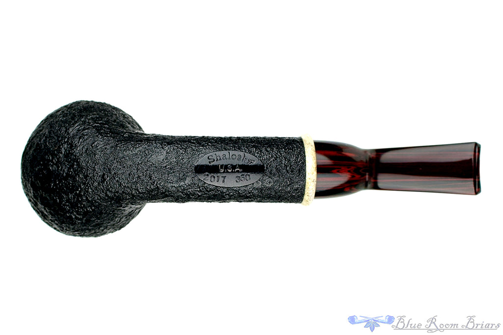Blue Room Briars is proud to present this Bill Shalosky Pipe 360 1/4 Bent Ring Blast Teapot with Antler