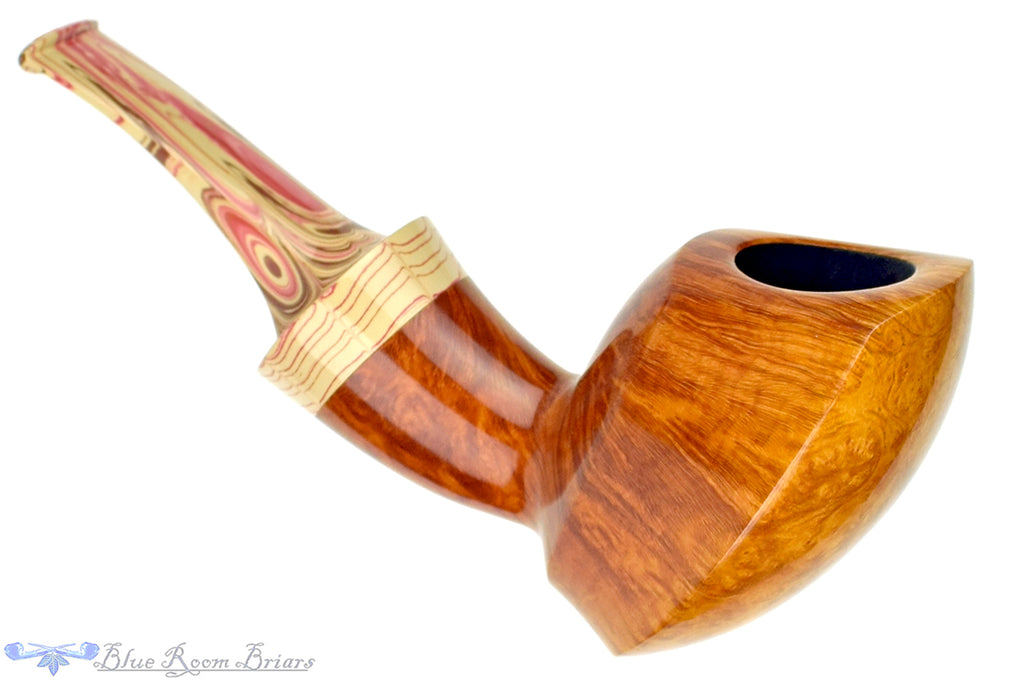 Blue Room Briars is proud to present this Nate King Pipe 380 Smooth Elephant's Foot with Ebonite