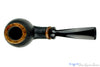 Blue Room Briars is proud to present this Steve Morrisette Pipe Black Labrador Finish Egg with Tulip Wood