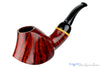 Blue Room Briars is proud to present this David S. Huber Pipe 1/2 Bent Volcano with Box Elder Ring