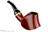 Blue Room Briars is proud to present this David S. Huber Pipe 1/2 Bent Volcano with Box Elder Ring