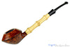Blue Room Briars is proud to present this Sabina Santos Pipe 1/8 Bent Bamboo Rhodesian