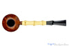 Blue Room Briars is proud to present this Sabina Santos Pipe 1/8 Bent Bamboo Rhodesian