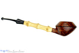Blue Room Briars is proud to present this Sabina Santos Pipe 1/8 Bent Bamboo Rhodesian