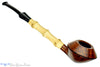 Blue Room Briars is proud to present this Sabina Santos Pipe 1/8 Bent Bamboo Rhodesian
