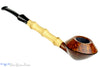 Blue Room Briars is proud to present this Sabina Santos Pipe 1/8 Bent Bamboo Rhodesian