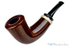 Blue Room Briars is proud to present this Thomas James Pipe Fat Smooth Dublin with Moose Antler