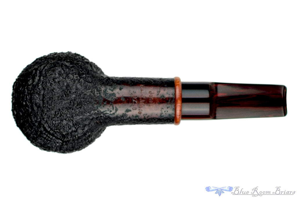 Blue Room Briars is proud to present this Jesse Jones Pipe Large Black Blast Pot with Bloodwood Ring and Brindle