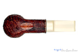 Blue Room Briars is proud to present this Bill Shalosky Pipe 369 Sandblast Scalp Torcher with Kingwood and Custom Bamboo Tamper