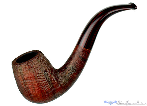 Michail Kyriazanos Pipe Sandblast Brandy with Buddha Bamboo and Boxwood