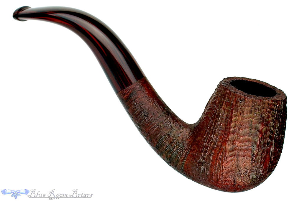 Blue Room Briars is proud to present this Michail Kyriazanos Pipe 1/2 Bent Ring Blast Billiard with Cumberland