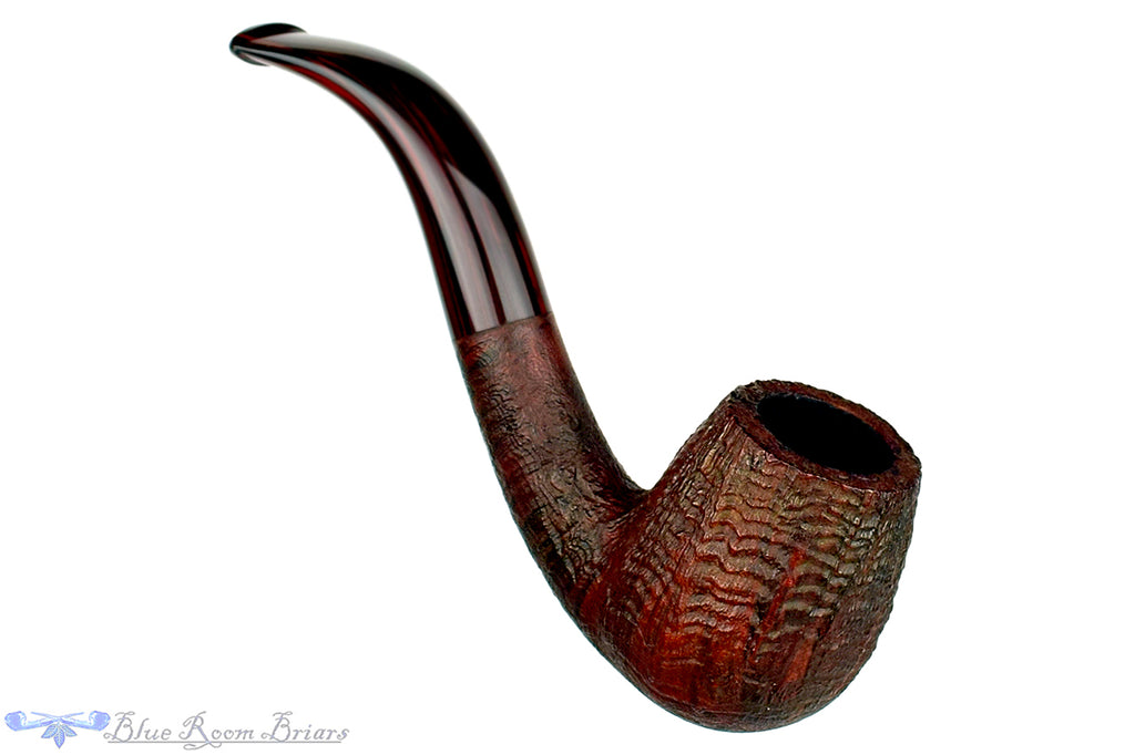Blue Room Briars is proud to present this Michail Kyriazanos Pipe 1/2 Bent Ring Blast Billiard with Cumberland