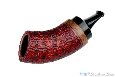 Dirk Heinemann Pipe Black Blast Cherrywood with Buddha Bamboo
