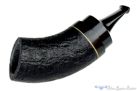 Dirk Heinemann Pipe Black Blast Cherrywood with Buddha Bamboo