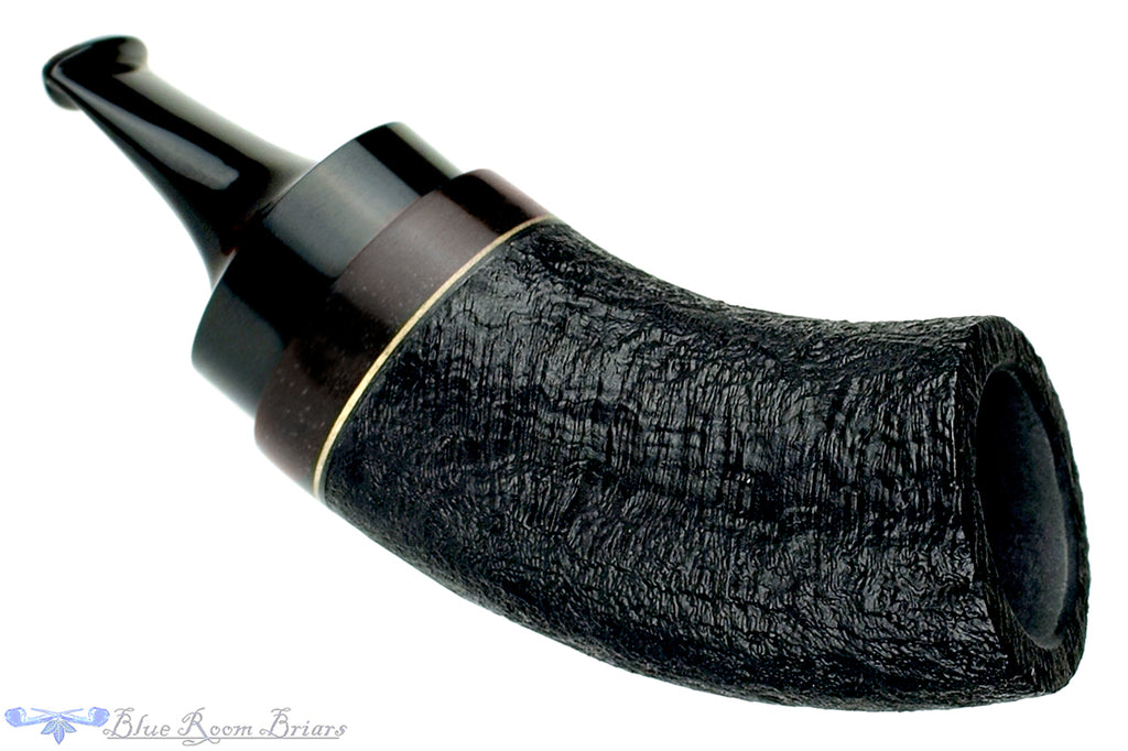 Dirk Heinemann Pipe Black Blast Tuban with Ebony