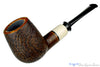 Blue Room Briars is proud to present this Charl Goussard Pipe Sandblast Danish Billiard with Faux Ivory