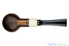 Blue Room Briars is proud to present this Charl Goussard Pipe Sandblast Danish Billiard with Faux Ivory