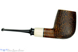 Blue Room Briars is proud to present this Charl Goussard Pipe Sandblast Danish Billiard with Faux Ivory