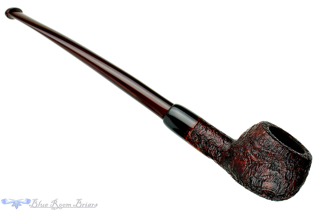 Blue Room Briars is proud to present this Joe Hinkle Pipe Sandblast Prince with Buffalo Horn Ferrule and Brindle