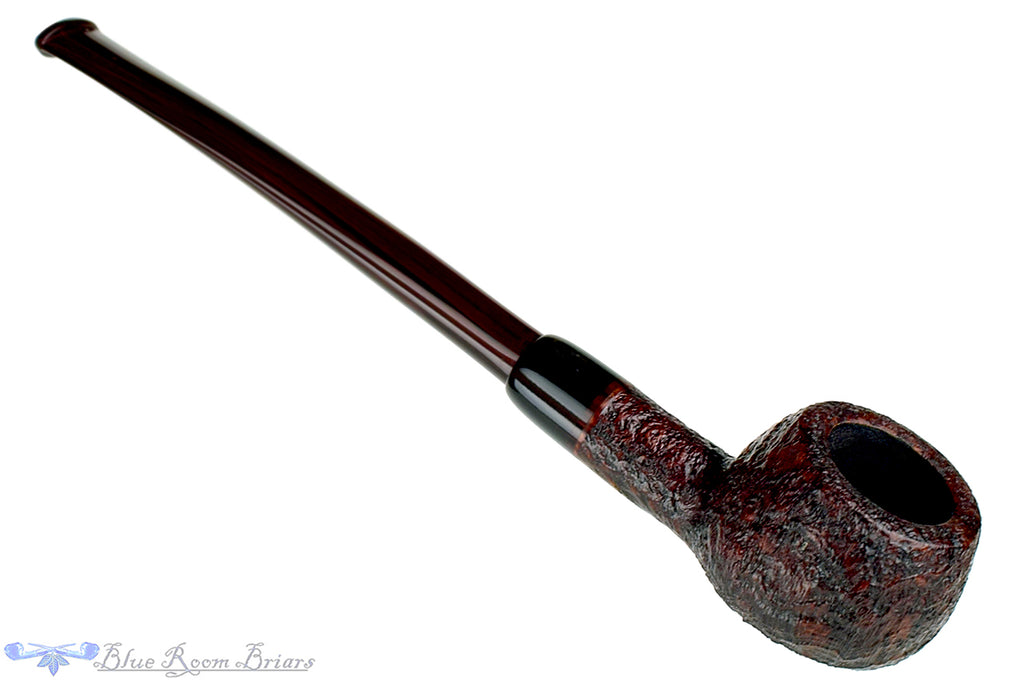 Blue Room Briars is proud to present this Joe Hinkle Pipe Sandblast Prince with Buffalo Horn Ferrule and Brindle