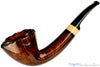 Blue Room Briars is proud to present this Thomas James Pipe Half Saddle Dublin with French Boxwood and Briar Stand
