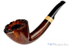 Blue Room Briars is proud to present this Thomas James Pipe Half Saddle Dublin with French Boxwood and Briar Stand