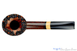 Blue Room Briars is proud to present this Thomas James Pipe Half Saddle Dublin with French Boxwood and Briar Stand