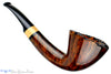 Blue Room Briars is proud to present this Thomas James Pipe Half Saddle Dublin with French Boxwood and Briar Stand