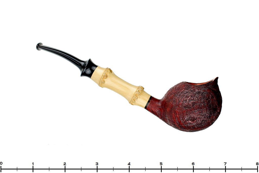 Blue Room Briars is proud to present this Thomas James Pipe Sandblast Ace of Spades with Bamboo