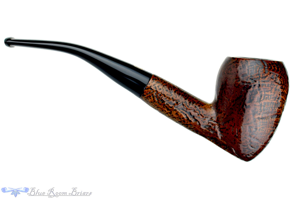 Blue Room Briars is proud to present this Jobey Filtersan 355 1/2 Bent Sandblast Acorn (6mm Filter) Estate Pipe