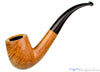 Blue Room Briars is proud to present this Jesse Jones Pipe 1/2 Bent Smooth Natural Billiard with Brindle