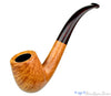 Blue Room Briars is proud to present this Jesse Jones Pipe 1/2 Bent Smooth Natural Billiard with Brindle