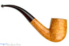 Blue Room Briars is proud to present this Jesse Jones Pipe 1/2 Bent Smooth Natural Billiard with Brindle