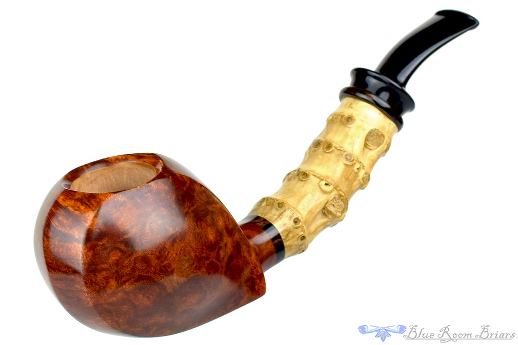 Blue Room Briars is proud to present this Sergey Cherepanov Pipe Bent Bamboo Blowfish