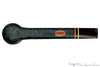 Blue Room Briars is proud to present this Jerry Crawford Pipe Black Blast Canadian with Ox Horn and Brindle